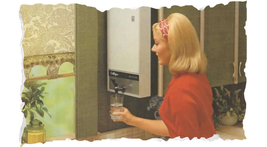 the world's first mass-produced reverse osmosis drinking water system